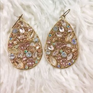 Gold Jeweled Earrings